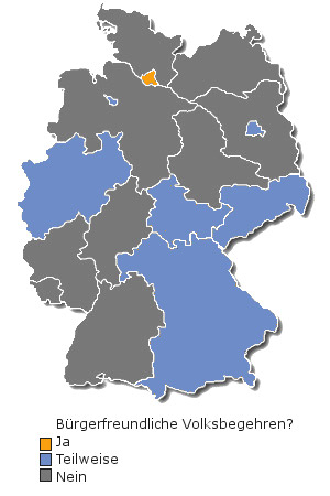Bundesländer: Volksbegehren