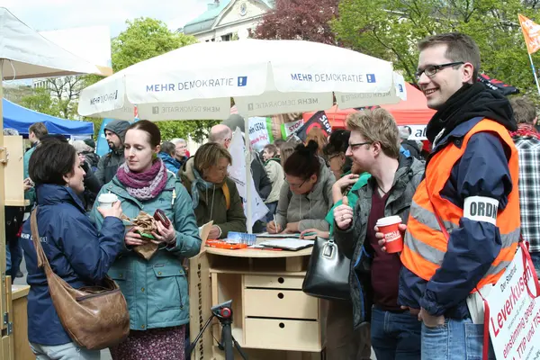 Ein Bild von dem Protest.