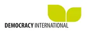 Das Logo von "DEMOCRACY INTERNATIONAL", ist zu sehen.
