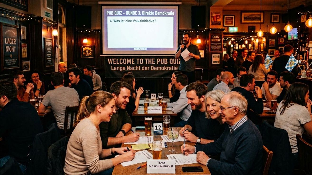 Bild zur Veranstaltung Lange Nacht der Demokratie WÜRMTAL - Pub Quiz