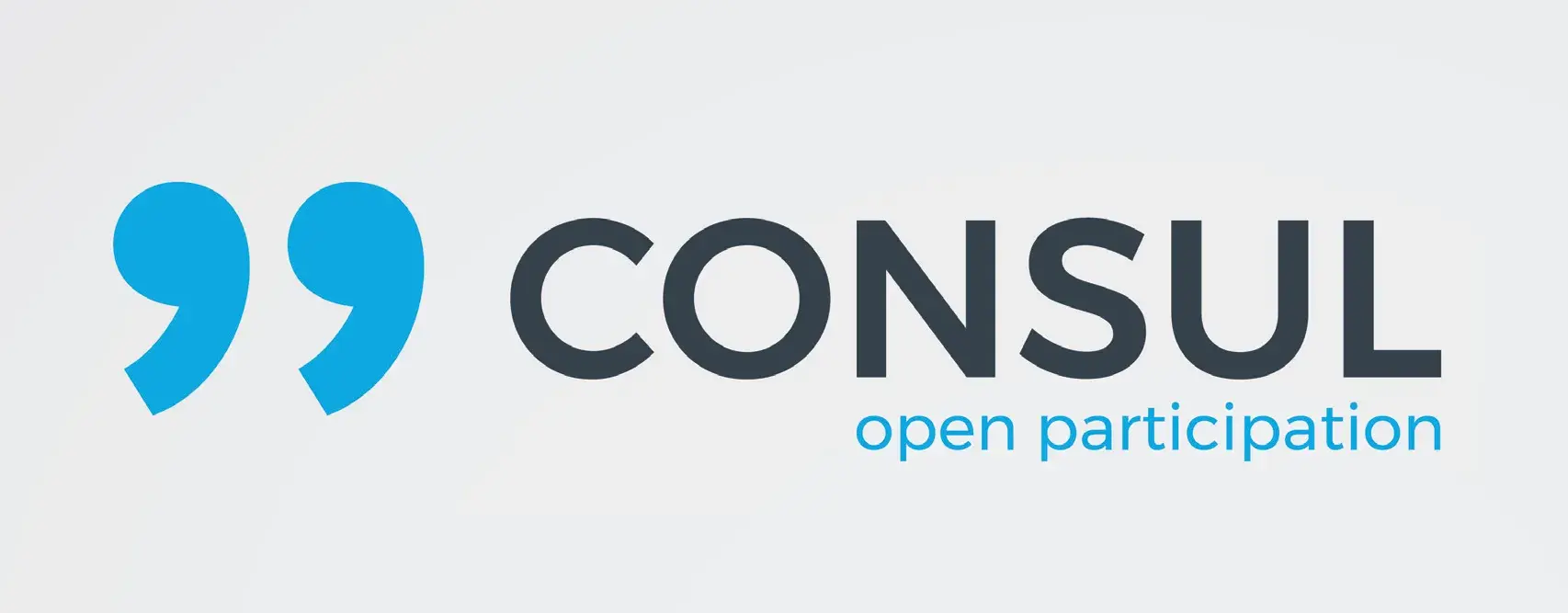 Auf dem Bild steht "CONSUL open participation".