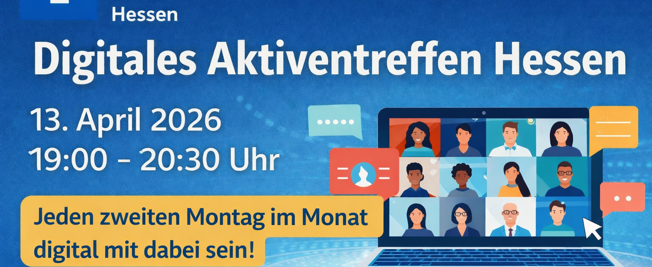 Bild zur Veranstaltung Digitales Aktiventreffen Hessen