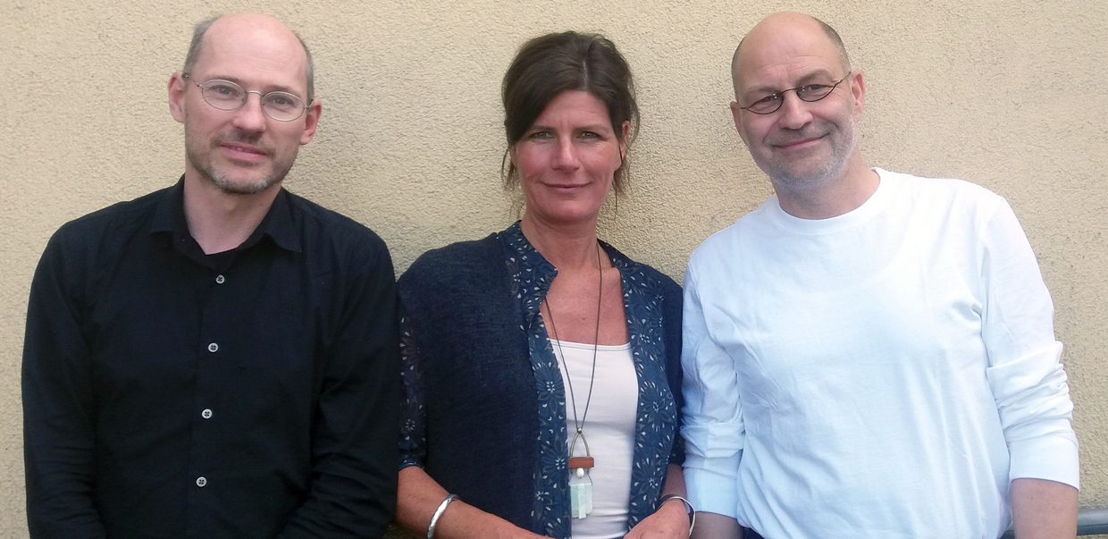 Ein Foto von Dr. Michael Efler, Claudine Nierth und Ralf-Uwe Beck.