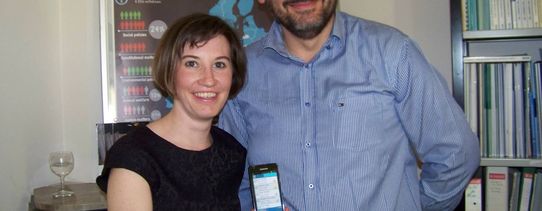 (Elisa Bruno und Vassilis Paratzakis vom "ECI Support Centre") Elisa Bruno und Vassilis Paratzakis sind auf dem Bild zu sehen.