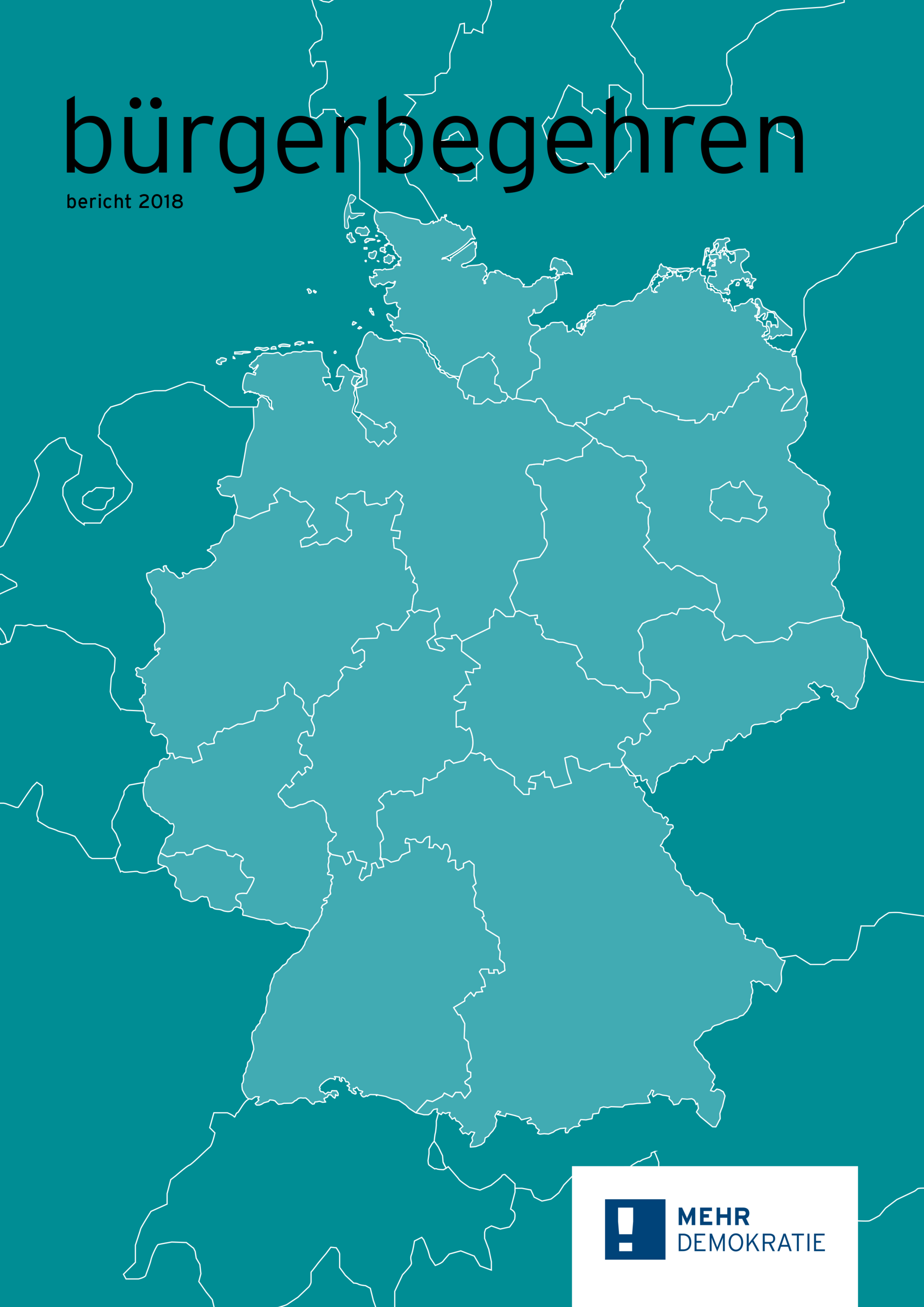 Das Deckblatt vom Bürgerbegehrensbericht 2018, ist zu sehen.