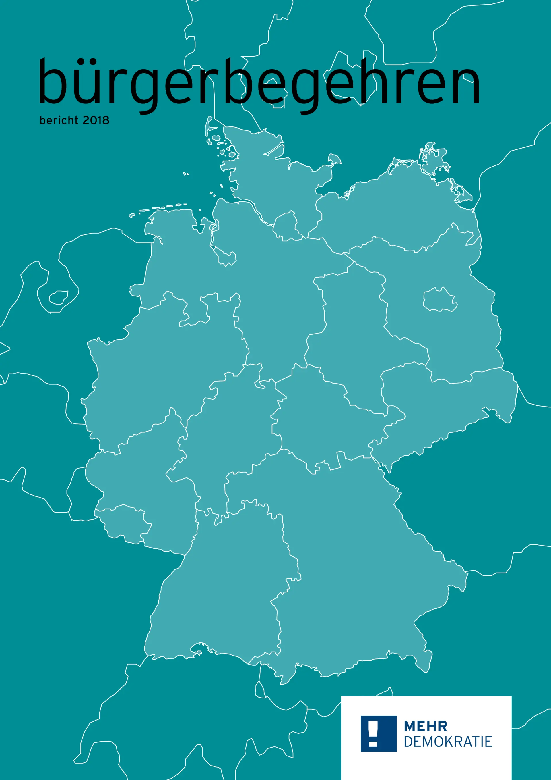 Das Deckblatt vom Bürgerbegehrensbericht 2018, ist zu sehen.