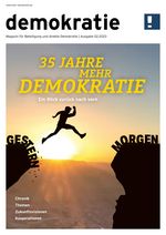 Cover der Jubiläumsausgabe des demokratie!-Magazins