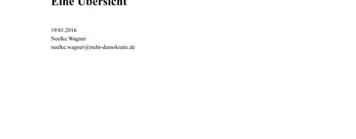 volksabstimmungen in italien Das Deckblatt einer Übersicht mit dem Titel "Volksabstimmungen in Italien" ist zu sehen.