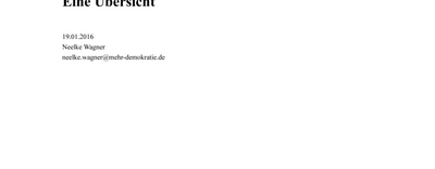 Das Deckblatt einer Übersicht mit dem Titel "Volksabstimmungen in Italien" ist zu sehen.