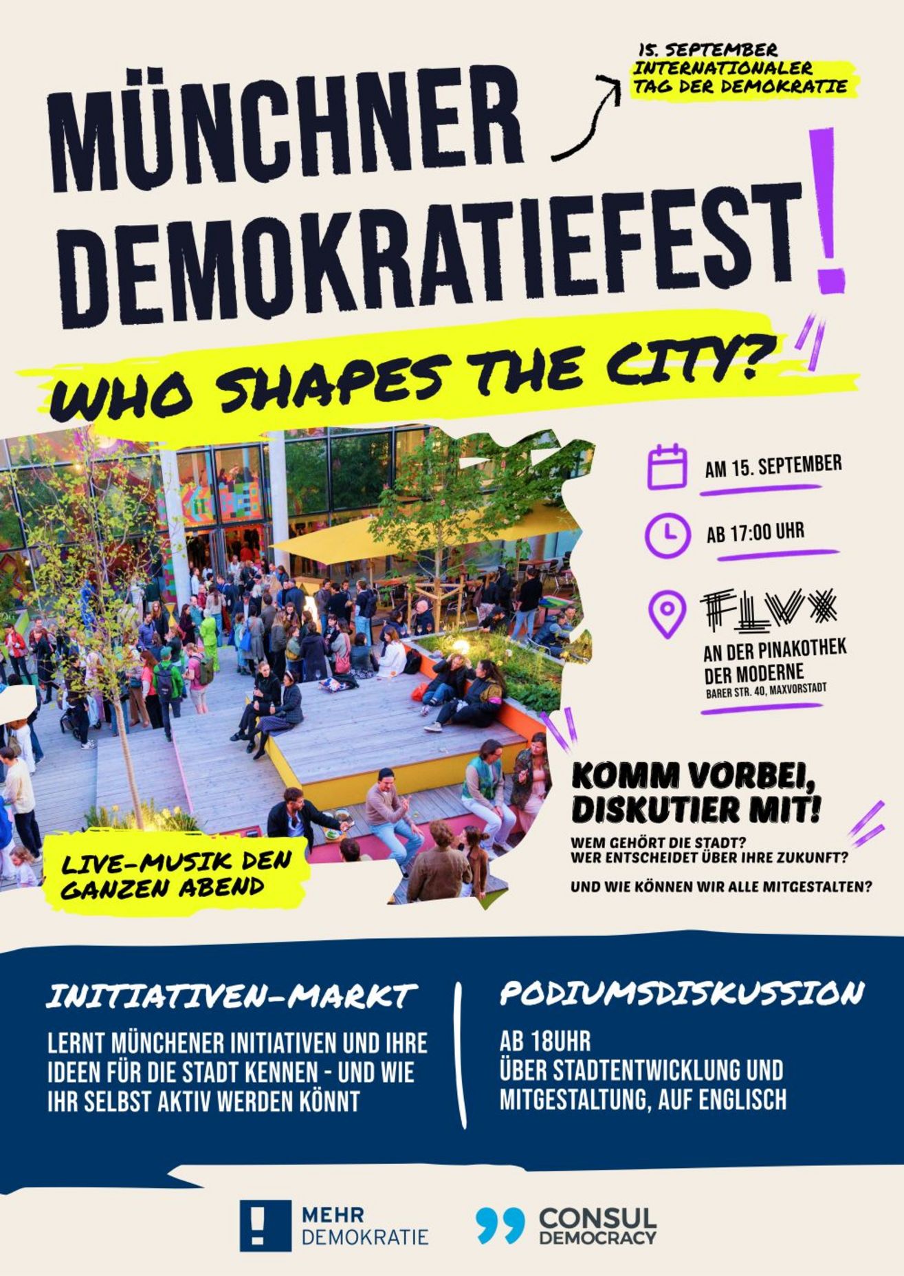Bild zur Veranstaltung Münchner Demokratiefest
