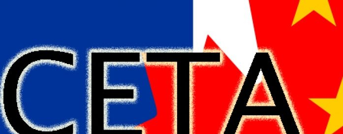 Auf dem Bild steht CETA.