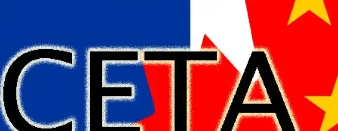 Auf dem Bild steht CETA.