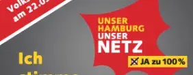 Ein Bild zum Volksentscheid in Hamburg über das Stromnetz, ist zu sehen.