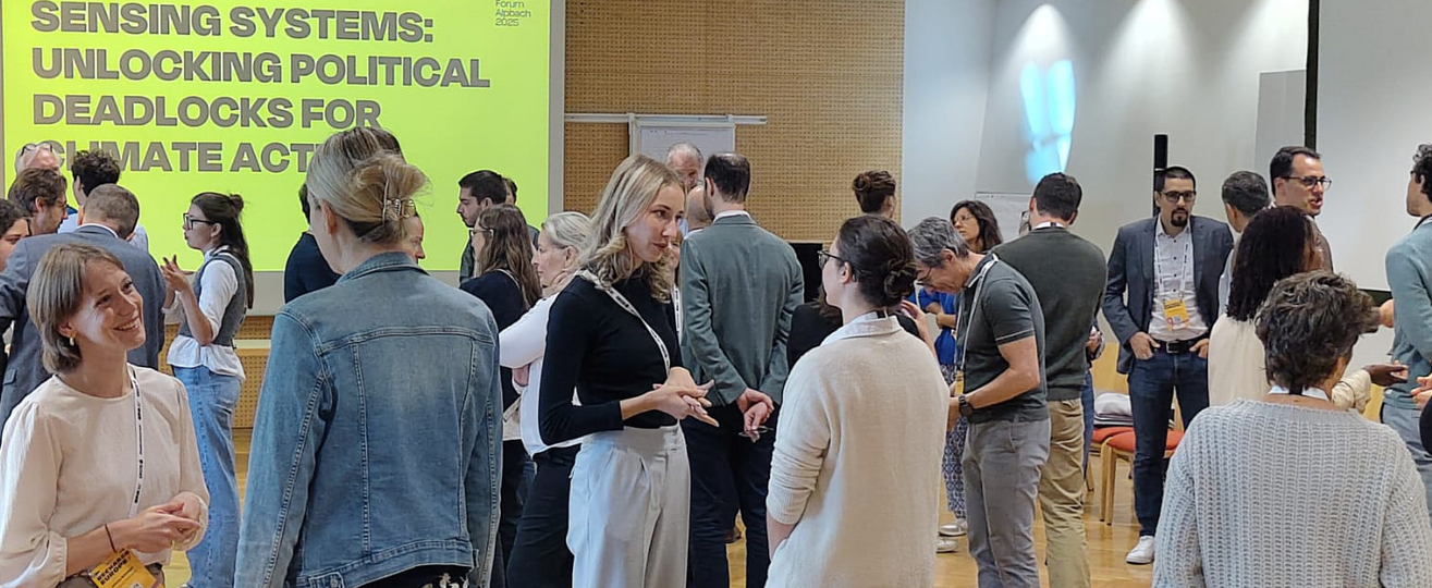 Bild des Workshops mit einer Aufstellung beim European Forum Alpbach