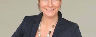 Ein Porträt von Claudine Nierth. Sie ist Bundesvorstandssprecherin.