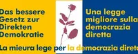 Auf dem Foto steht "Das bessere Gesetz zur Direkten Demokratie".
