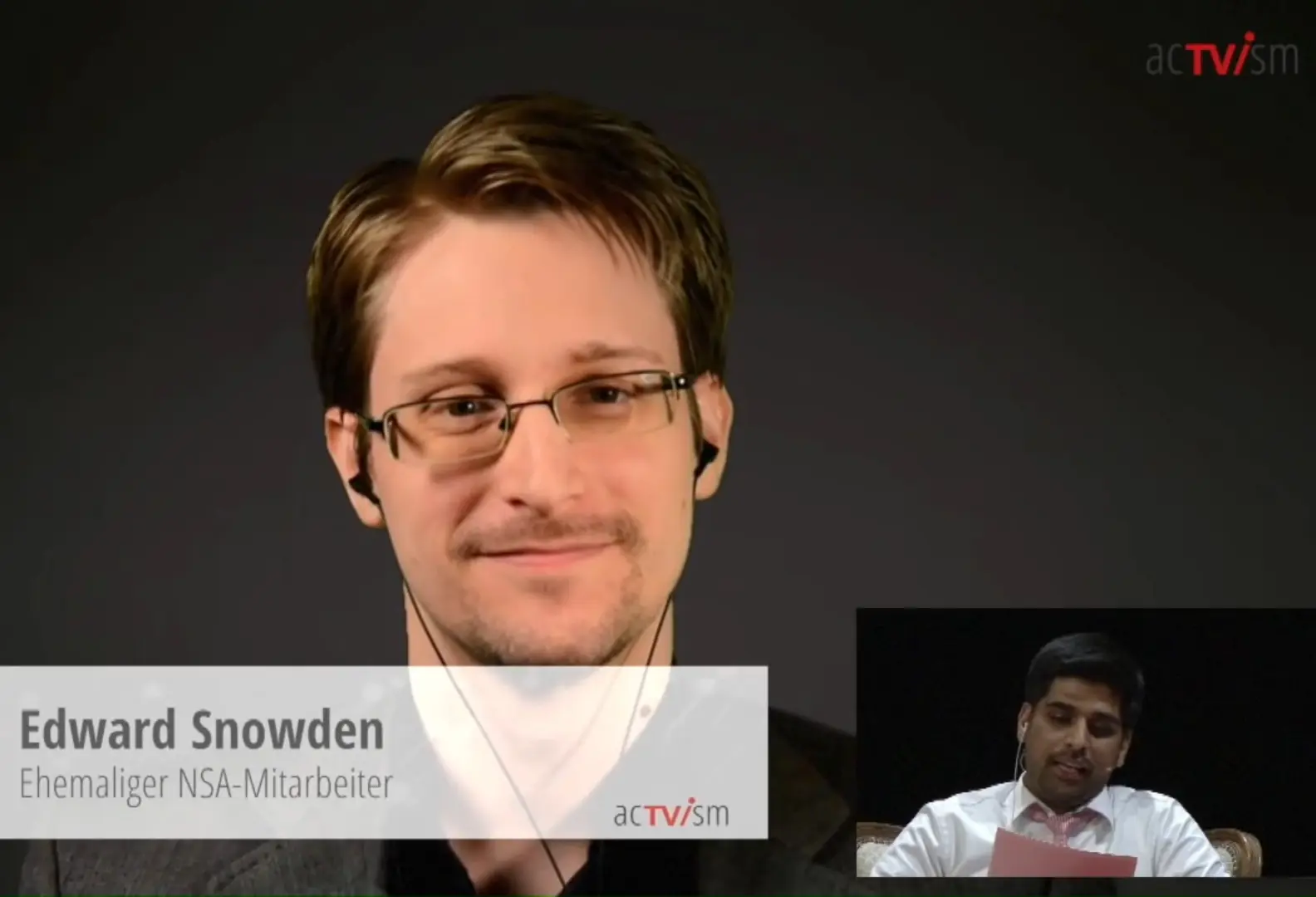 Ein Ausschnitt aus einem Interview mit Edward Snowden.