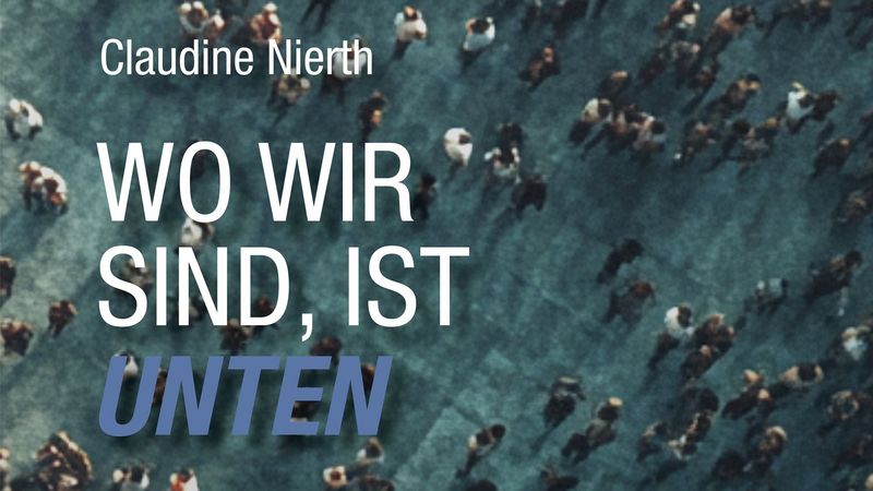 Buchcover Wo wir sind ist unten von Claudine Nierth