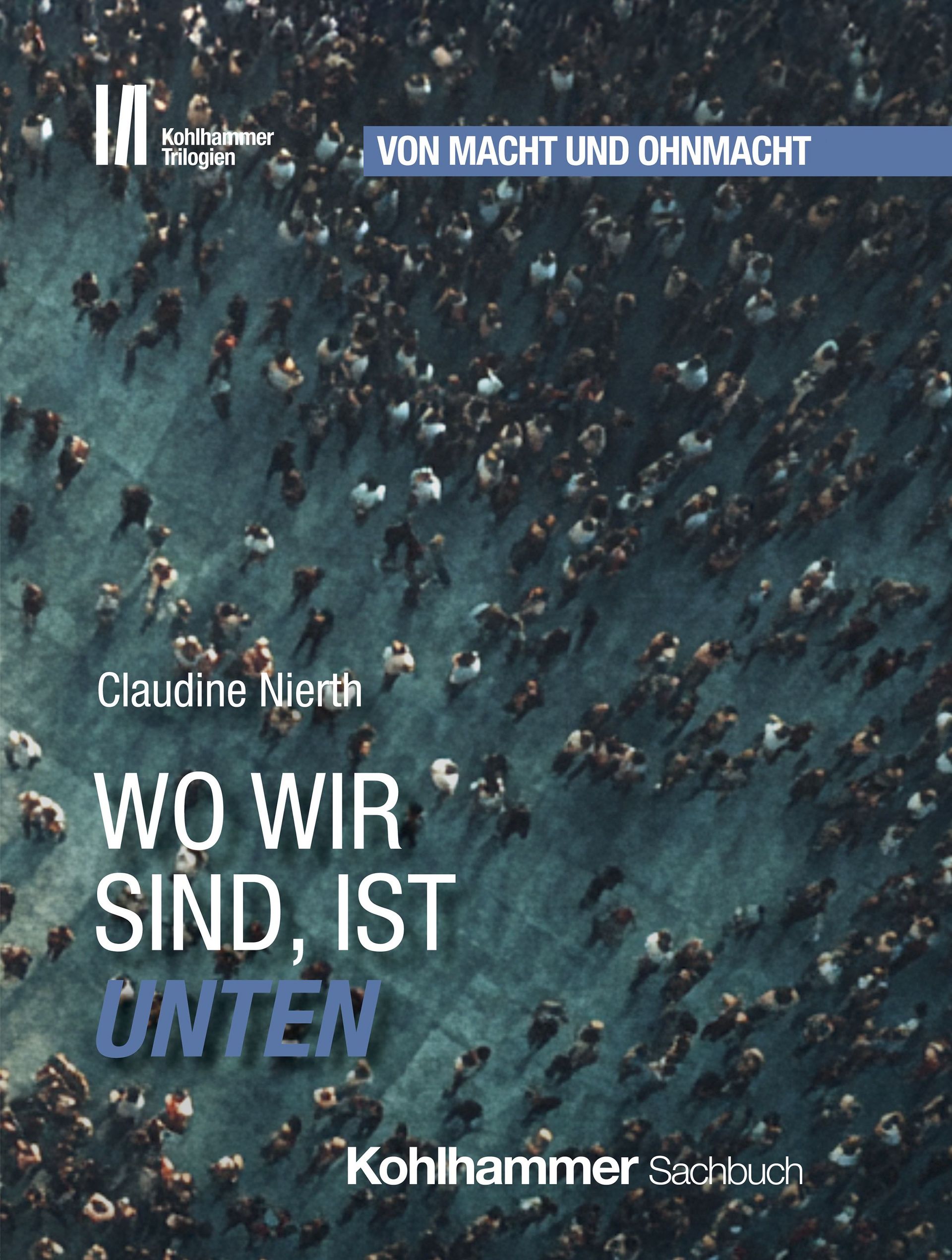 Buchcover Wo wir sind ist unten von Claudine Nierth