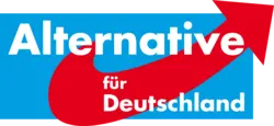 Hier ist das Logo der "AFD" zu sehen.