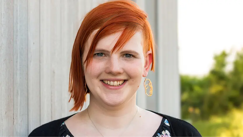 Ein Porträt von Marie Juenemann. Projektleitung Transparenz, Koordination Landesverband Berlin
