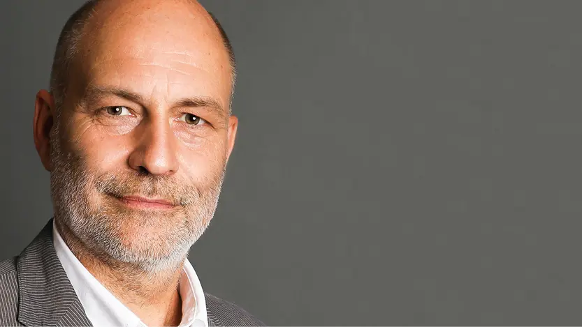 Ein Porträt von Ralf-Uwe Beck. Bundesvorstandssprecher
