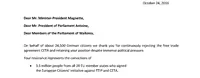 Letter of appreciation to the Walloons ist zu sehen.