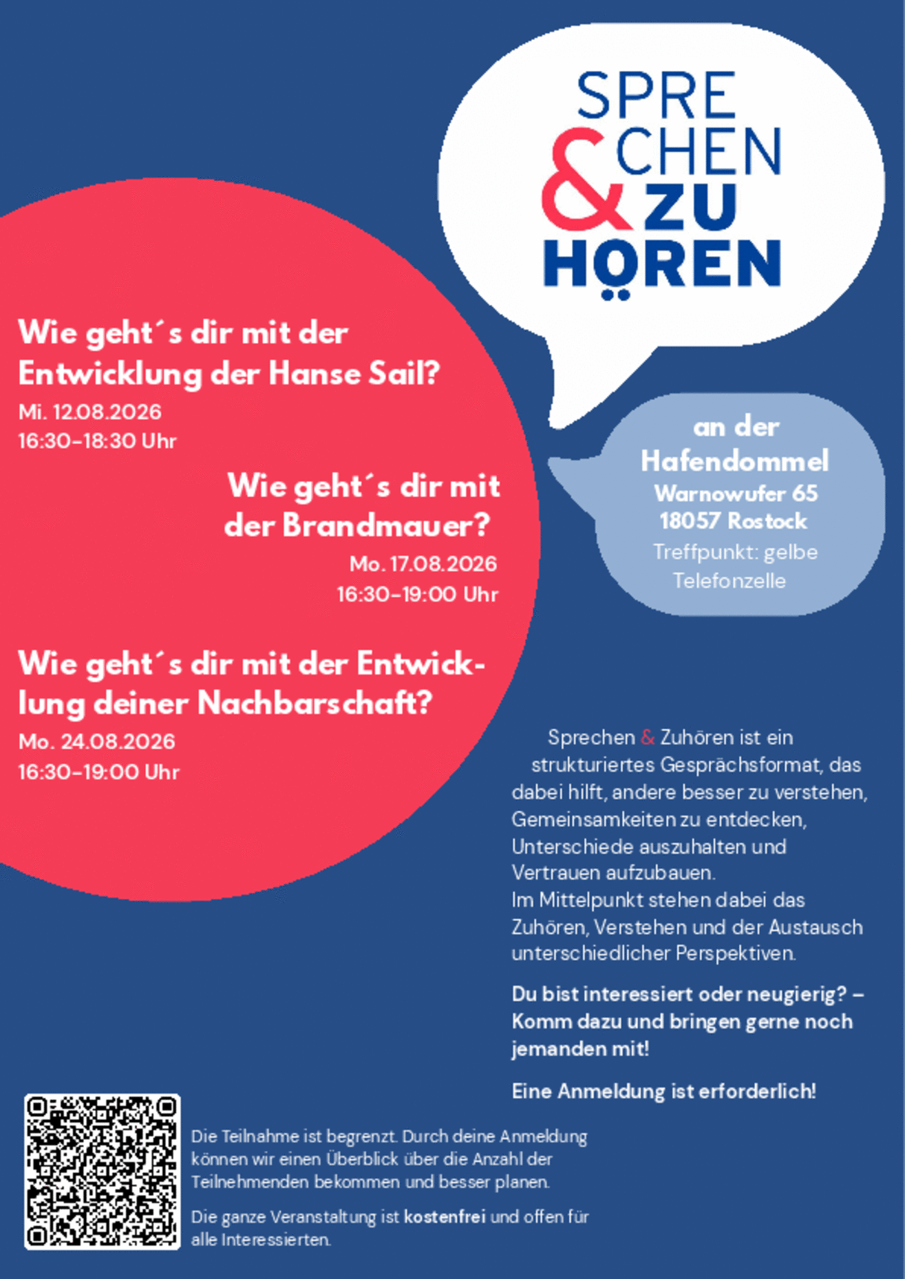 Bild zur Veranstaltung Sprechen & Zuhören: Wie geht es dir mit der Entwicklung deiner Nachbarschaft?