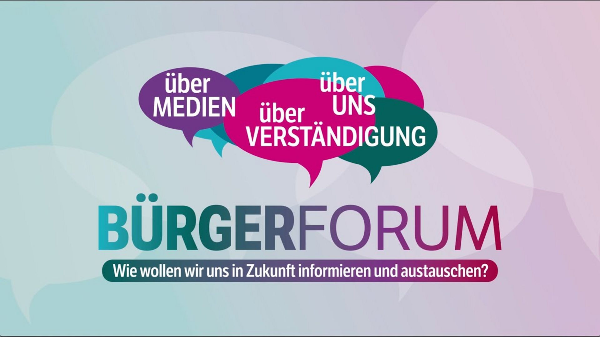 Aftermovie Bürgerforum "Über Medien - Über Verständigung - Über uns"