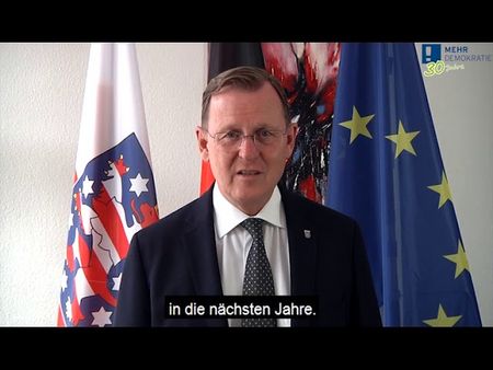 Ein Porträt von Bodo Ramelow. Ministerpräsident von Thüringen.