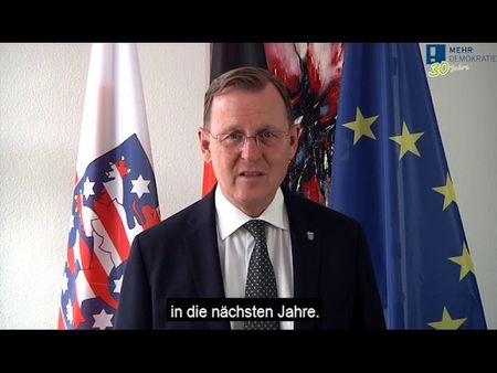 Ein Porträt von Bodo Ramelow. Ministerpräsident von Thüringen.