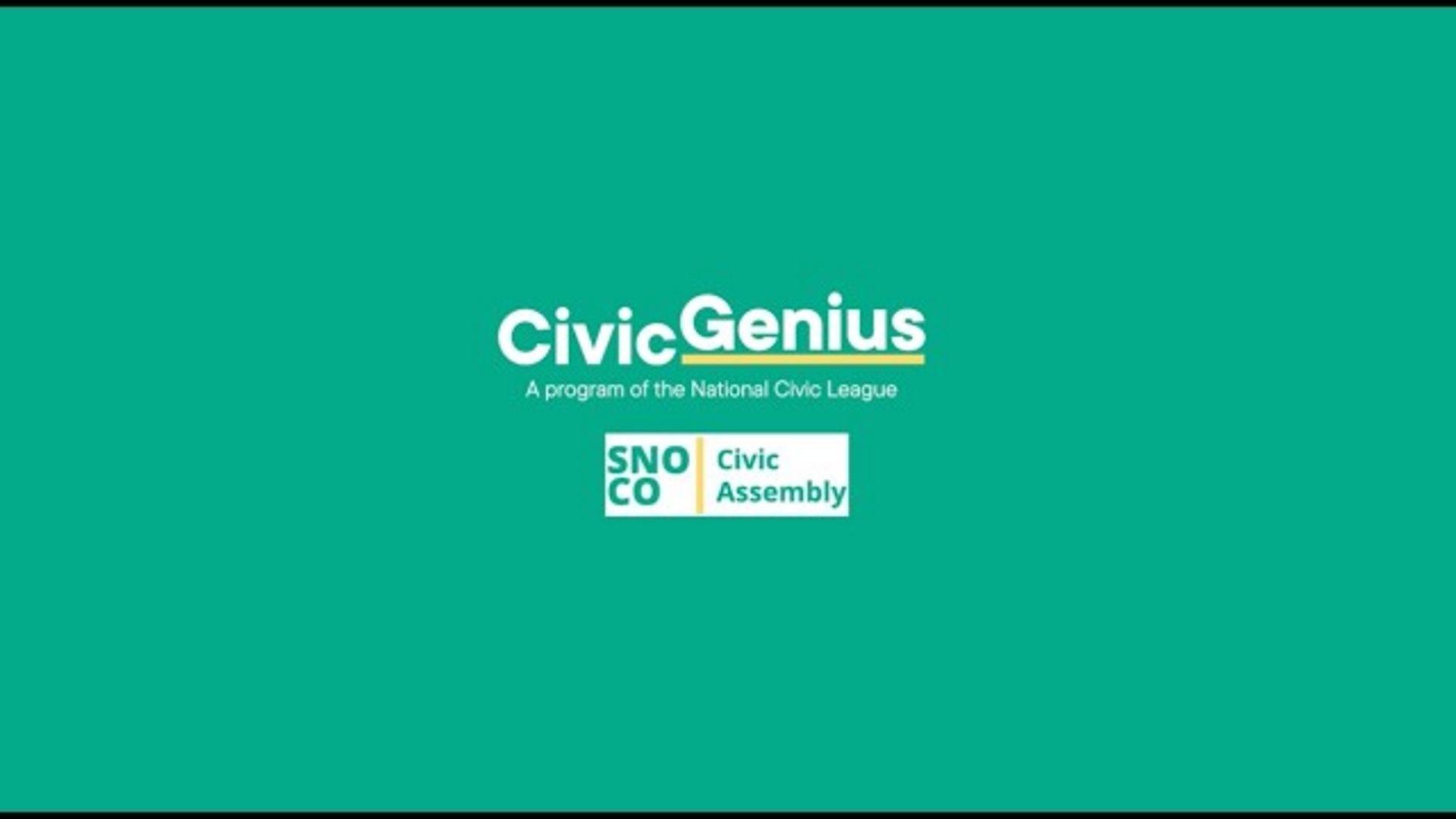Civic Genius - Snohomish County Civic Assembly on AI